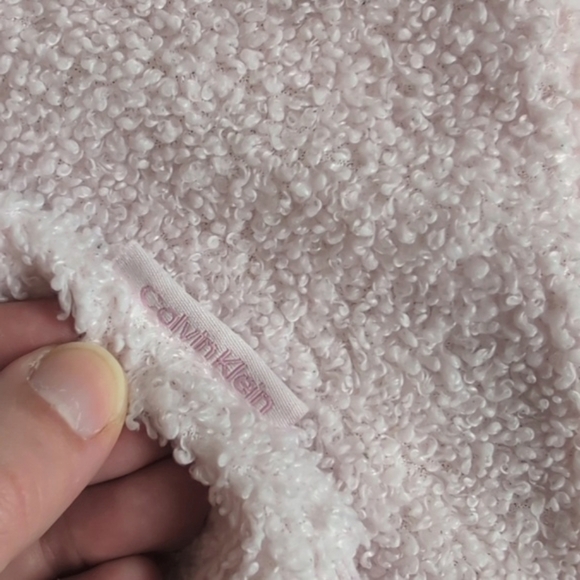 calvin klein pastel pink boucle knit joggers pants 12 months baby girl - Picture 8 of 8